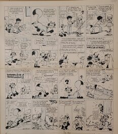 Gotlib - Nanar, Jujube, Piette et Gai Luron - Planche originale