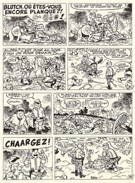 Willy Lambil - Les Tuniques Bleues - L'oreille de Lincoln T4, planche 4 - Comic Strip