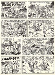 Willy Lambil - Les Tuniques Bleues - L'oreille de Lincoln T4, planche 4 - Planche originale