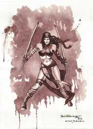 Martin RR, Wine Art - Électre - Hommage à Jay Anacleto - Illustration originale