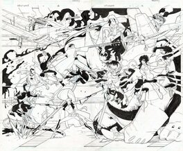 Stuart Immonen - Immonen: Nextwave 11 pages 18 & 19 - Planche originale