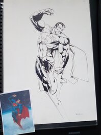 Simon Bisley - Planche originale SUPERMAN vs BRAINIAC / simon bisley - Comic Strip