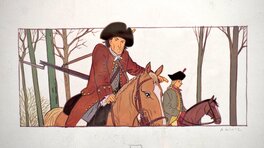 Nicolas Wintz - La bête du Gevaudan - Sur les traces - Original Illustration