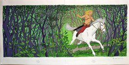 Nicolas Wintz - Vercingétorix - Le cheval blanc - Original Illustration