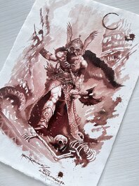 Signé par Sara Frazetta, la petite-fille de Frank Frazetta Signé par Sara Frazetta, la petite-fille de Frank Frazetta