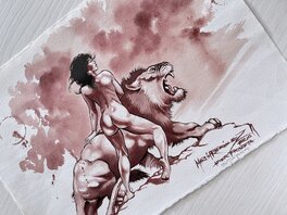 Signé par Sara Frazetta, la petite-fille de Frank Frazetta