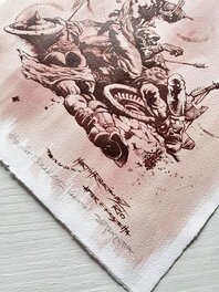 Signé par Sara Frazetta, la petite-fille de Frank Frazetta. Fait avec Syrah Rouge 2012.