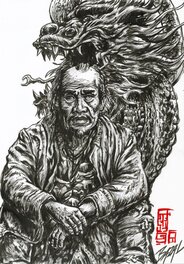 Angel Bazal - Hommage à Kim Jung Gi #4 - Illustration originale