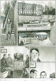 Emmanuel Moynot - (2007) Moynot - Nestor Burma - T. 6. - Le soleil naît derrière le Louvre - Planche originale 51 - Comic Strip