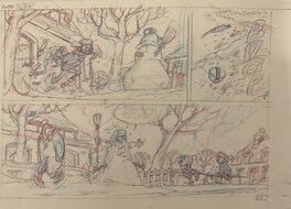 Charel Cambré - Robbedoes - Illustration originale