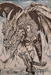 Simon Bisley - Dragon - commission - Comic Strip