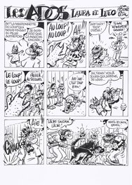 Florence Cestac - Les Ados. Laura et Ludo. - Planche originale