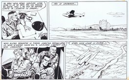Gérald Forton - Bob MORANE et le mystère de la zone "Z" demi planche - Comic Strip