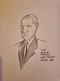 Dédicace de Munch dans Tuez de Gaulle tome 1