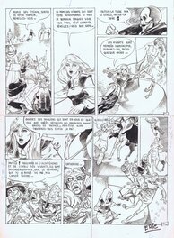 Frédéric Delzant - Originele pagina in inkt voor de serie Dwaaskop - Planche originale