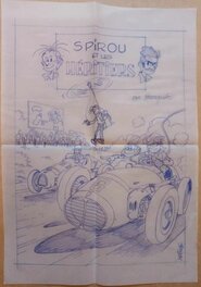 Blue sur papier-calque Blue sur papier-calque