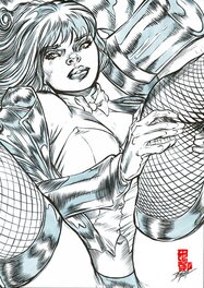 Angel Bazal - La pause de Zatanna (DC) - Original Illustration