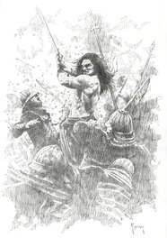 Maren Pérez-Clemente - Conan le Barbare - Illustration originale