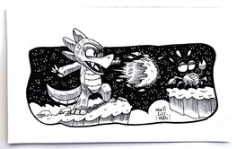 Dessin original de l'Inktober 2023 : Wonderboy par oTTami !