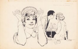 Jan Wesseling - Jan Wesseling & Thé Tjong-Khing (KhiWes) | 1960 | Rosita 16: Romantiek onder de notenboom - Original Illustration