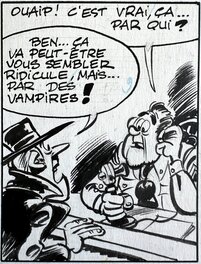 Berck - Sammy - Nuit blanche pour les gorilles - page 28 - planche originale - comic art 10
