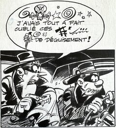 Berck - Sammy - Nuit blanche pour les gorilles - page 28 - planche originale - comic art 4