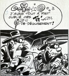 Berck - Sammy - Nuit blanche pour les gorilles - page 28 - planche originale - comic art 4 Berck - Sammy - Nuit blanche pour les gorilles - page 28 - planche originale - comic art 4
