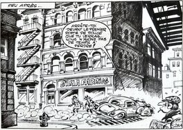 Berck - Sammy - Nuit blanche pour les gorilles - page 28 - planche originale - comic art 5
