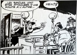 Berck - Sammy - Nuit blanche pour les gorilles - page 28 - planche originale - comic art 8
