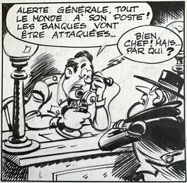 Berck - Sammy - Nuit blanche pour les gorilles - page 28 - planche originale - comic art 9 Berck - Sammy - Nuit blanche pour les gorilles - page 28 - planche originale - comic art 9
