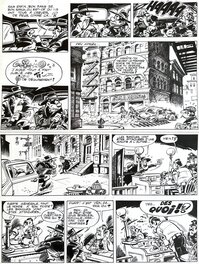 Berck - Berck - Sammy - Nuit blanche pour les gorilles - planche originale no 28 - comic art - Planche originale