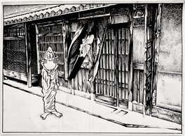 Shigeru Mizuki - Kitarō le repoussant (case découpée) - Planche originale