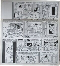 Willy Vandersteen - Jerom de vreemde verzameling - Planche originale