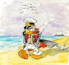 Donald Duck inspirée par le Corto Maltese de Hugo Pratts (detail) Donald Duck inspirée par le Corto Maltese de Hugo Pratts (detail)
