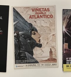 Affiche conservé par Juan Gimenez du festival Viñetas desde o Atlántico, A Coruña 2001 Affiche conservé par Juan Gimenez du festival Viñetas desde o Atlántico, A Coruña 2001