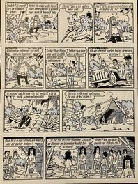 Willy Vandersteen - Suske en Wiske / Bob et Bobette - De Gramme Huurling - Planche originale