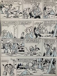 Willy Vandersteen - Suske en Wiske / Bob et Bobette - Twee Toffe Totems - Planche originale