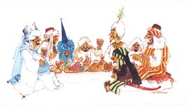 Jan Wesseling - Jan Wesseling | 1982 | Donald Duck: De geschiedenis van Kalief Ooievaar - Original Illustration