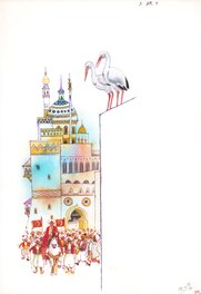 Jan Wesseling - Jan Wesseling | 1982 | Donald Duck: De geschiedenis van Kalief Ooievaar - Original Illustration