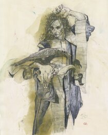 Kent Williams - Sandman  study - Original Illustration