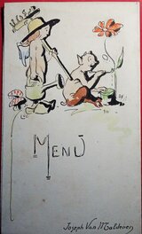 Luc Lafnet - Menu 1923 - 1/2 - Œuvre originale