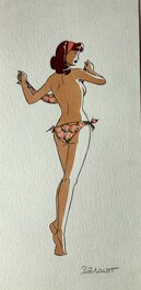 Philippe Berthet - Pin up berthet - Illustration originale