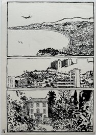 Edmond Baudoin - Baudoin - Salade niçoise - Villa des Anges p01 - Planche originale