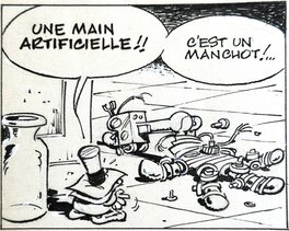 Deliège - Les Krostons - planche originale no 17 - comic art 2 Deliège - Les Krostons - planche originale no 17 - comic art 2