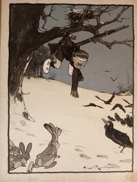 Harry Rountree - Un chasseur sachant chasser... - Illustration originale