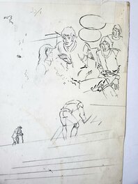 Crayonné au dos de la planche Crayonné au dos de la planche