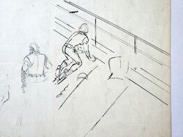 Crayonné au dos de la planche Crayonné au dos de la planche