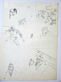 Crayonnés au dos de la planche Crayonnés au dos de la planche