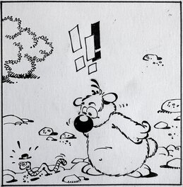 Dupa - Cubitus Chien fidèle - album 13 - Gag 656 page 31- ça flâne pour moi - planche originale - comic art d Dupa - Cubitus Chien fidèle - album 13 - Gag 656 page 31- ça flâne pour moi - planche originale - comic art d