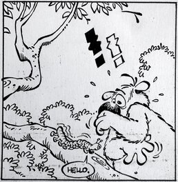 Dupa - Cubitus Chien fidèle - album 13 - Gag 656 page 31- ça flâne pour moi - planche originale - comic art g Dupa - Cubitus Chien fidèle - album 13 - Gag 656 page 31- ça flâne pour moi - planche originale - comic art g